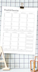 Minimalist Food & Exercise Planner