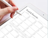 Minimalist Food & Exercise Planner